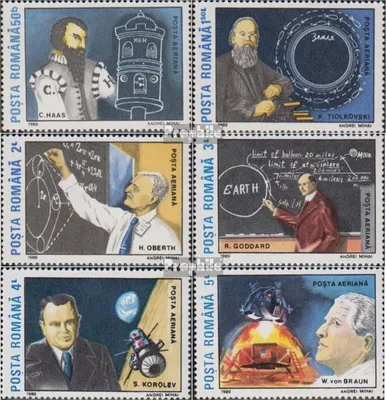 Produktbild von Briefmarken Rumänien 1989 Mi 4575-4580 (kompl.Ausg.) postfrisch Mondlandung