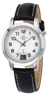 Produktbild von MasterTime Damen-Funkuhr MTLA-10295-12L, Lederarmband, analog-digital