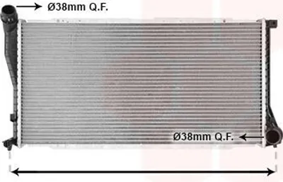 Produktbild von VAN WEZEL 06002234 Kühler Wasserkühler Motorkühler für BMW 5 Limousine (E39) 5 Touring (E39) 7 (E38)