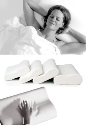 Produktbild von SISSEL Soft Curve, 63 x 31 cm, Schaum, Rechteckig, Weiß, Baumwolle, Polyester, 25% polyester