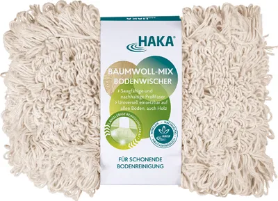 Produktbild von HAKA Baumwoll-Mix Bodenwischer 1 Stk. schonende Reinigung aller Böden