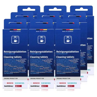 Produktbild von 9x Bosch TCZ6001 Reinigungstabletten für Kaffeevollautomaten