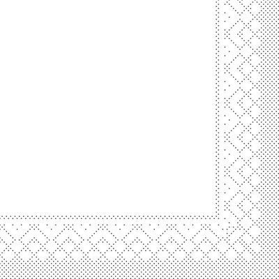 Produktbild von Tissue Cocktail-Serviette Weiß, 20 x 20 cm, 300 Stück - Mank