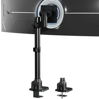 Zdjęcie produktu dla Uchwyt do monitora, 1 monitor, 24-57 cali, regulacja wysokości, do 27 kg, kolor czarny
