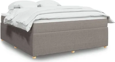 Produktbild von Möbel2024 Boxspringbett mit Matratze Taupe 180x200 cm Stoff Klassische Betten 628760