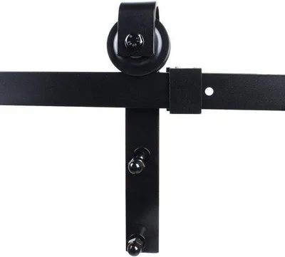 Produktbild von Antikes Schlitten-Durchlaufs-System Hardware-Paket - Installationskoffer für Oberflächen - Schwarz (1830mm)