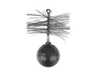 Obrázek produktu pro Komínový kartáč, komínová koule 1,3 kg, drátěný kartáč 150 mm, lano 10 m