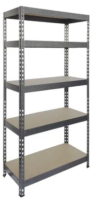 Produktbild von Primaster Schwerlastregal Stahl 180 x 90 x 40 cm 5 Holzböden 875 kg