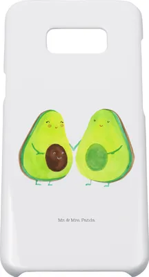Produktbild von Mr. & Mrs. Panda Samsung Galaxy S8 plus Handyhülle  Avocado Pärchen - Weiß - Geschenk, Handy, Cover, Hochzeit, Liebe, Hülle, Schwangerschaft, Case, Avocados