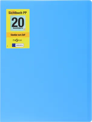 Produktbild von Pagna School Sichtbuch DIN A4 20 Hüllen hellblau