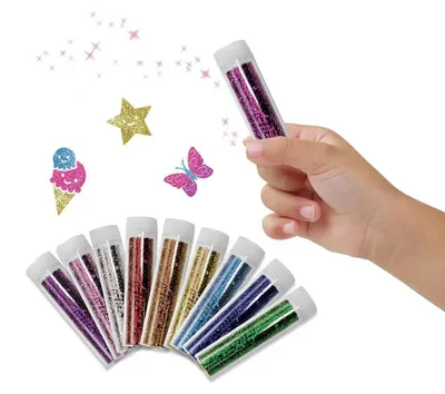 Immagine prodotto di SES Creative 00252, Set di brillantini, Multicolore, 10 colori, Bambino, bambina, 3 anni(a), 10 pezzi.