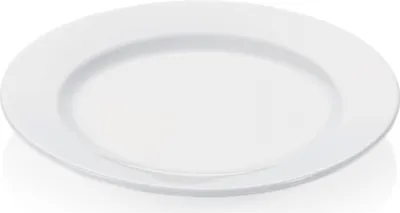 Produktbild von Teller, Porzellan, Ø 19-30 cm wählbar, weiß, flach : Teller, flach, Ø 24 cm, Porzellan Variante: Teller, flach, Ø 24 cm