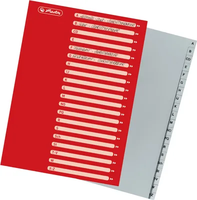 Produktbild von Herlitz Register 20tlg A4 PP A-Z A4