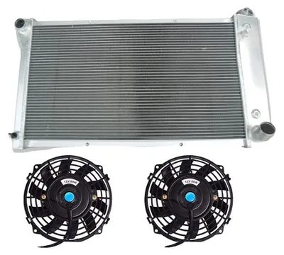 Produktbild von Kühler, Legierung Aluminium, Frontanordnung, Kompatibel mit Chevy C/K/S/T-Serie, Modelle 1967-1972, Unterstützt V8- und I6-Motoren