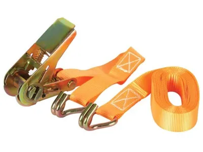 Produktbild von Spannband mit Ratsche + Haken - Max. 500 kg - 4,5 m x 25 mm
