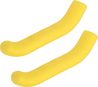Imagen del producto de Cubiertas de silicona para manetas de freno de bicicleta, 5 colores, antideslizantes, impermeables y protectoras (amarillo)
