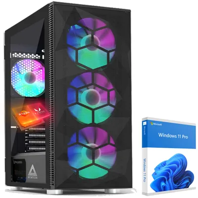 Produktbild von KRAFTPC Gaming-PC AMD Ryzen5 8600G - Radeon 760M Power Grafik - 1000GB M.2 NVMe SSD - 32GB DDR5 - Windows 11 - WLAN - Gamer PC Desktop PC Gaming