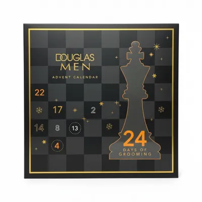 Produktbild von Douglas Men Pflege Adventskalender 2025 mit 24 Hautpflege, Gesichtspflege, Körperpflege, Haarpflege, Bartpflege, für Männer und Herren ( Wert 150€ )