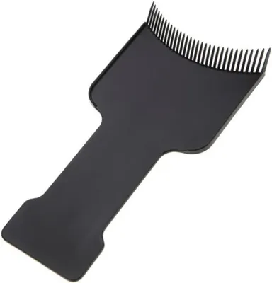 Zdjęcie produktu dla Tablica do barwienia włosów z kamieniem – do technik balayage i rozjaśniania – do farbowania włosów – ergonomiczny, zakrzywiony kształt – 19 x 10 cm