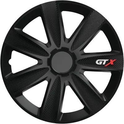 Produktbild von VERSACO | Radkappen Radzierblenden GTX carbon Schwarz 14" 4tlg, Radabdeckung, Zierblenden, Zierkappen, Radblenden, Felgen