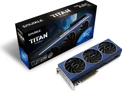 Immagine prodotto di Sparkle Intel A750 Titan OC Triple Fan 8GB Intel Scheda VGA al dettaglio