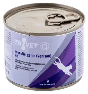Image de Nourriture humide pour chats TROVET Hypoallergenic VRD au venaison - 200g
