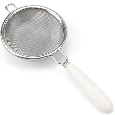 Zdjęcie produktu dla Ceramiczne sitko do herbaty ze stali nierdzewnej 304 – 147 x 65 cm – drobne sitko do herbaty, mąki i przypraw