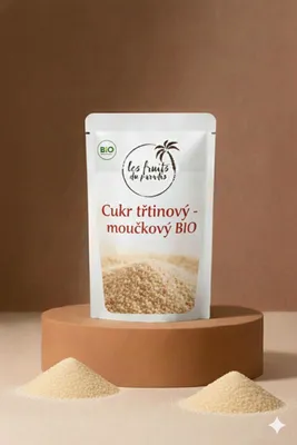 Obrázek produktu pro Cukr třtinový - moučkový BIO RAW 500 g LES FRUITS DU PARADIS