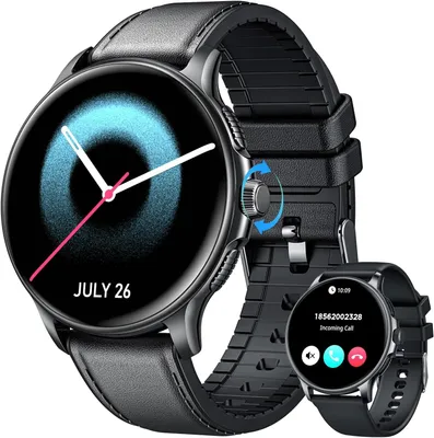Produktbild von Herren Smartwatch mit Telefonfunktion 1.43 Inch AMOLED Touchscreen 120+ Sportmodi Fitness Uhr mit Herzfrequenzmesser Schrittzähler Schlafmonitor IP68