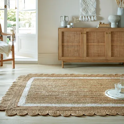 Einzigartiger handgearbeiteter Jute-Teppich_Braun-Beige_Rechteckig_#sku_BARK503119373103-BARK503119373104#