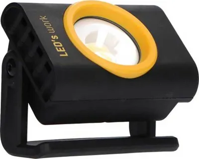 Produktbild von LED's work LED Arbeitsleuchte Schwarz IP65 10W 1000lm 5000K Akku USB schwenkbar dimmbar