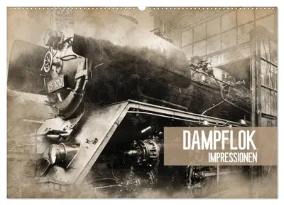 Produktbild von Dampflok Impressionen (Wandkalender 2027 DIN A2 quer), CALVENDO Monatskalender