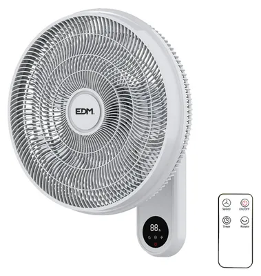 Produktbild von Edm 33527 Wandventilator 55w Silber One Size / EU Plug 220V Silber One Size