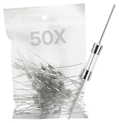 Produktbild von VLTG Glassicherung mit Lötdraht 6,3 x 32 mm 10 A flink 125/250 V AC 50 Stk.