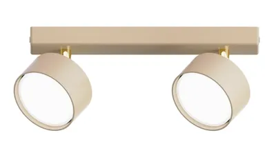 Produktbild von MasterLED Deckenleuchte Capris 2-flammig GX53 15 W beige-gold
