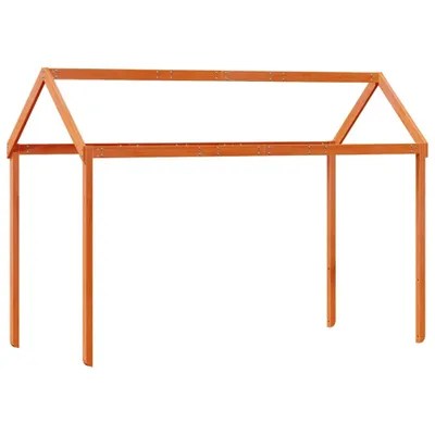 Obrázek produktu pro vidaXL Stříška na dětskou postýlku vosk hnědá 207x95,5x159cm masivní borovicové dřevo