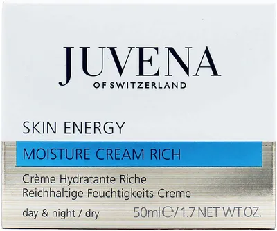Obrázek produktu pro JUVENA Moisture Cream Rich, Denní a noční krém, Ženy, Suchá pokožka, Obličej, Energizující, Hydratující, Revitalizační, Vyhlazující, Změkčující, 50 ml
