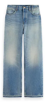 Productafbeelding van Scotch & Soda damesjeans, model Deep Loose Fit, met een vintage uitstraling. Vintage uitstraling