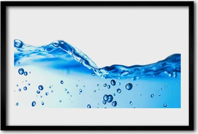 Produktbild von Bild 60x40 MDF-Rahmen Wandkunst Wasser-Kunst