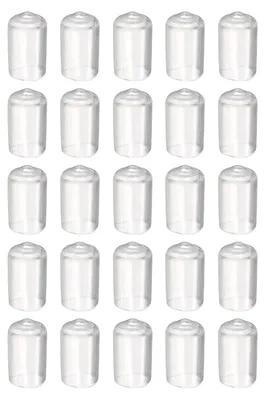 Runde Gummikappen 12 mm, 50 Stück, transparent, Schraubenschutz
