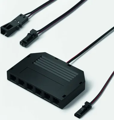 Productafbeelding van 3-voudige verdelers, type M1, 12V DC, 180 mm, zwart