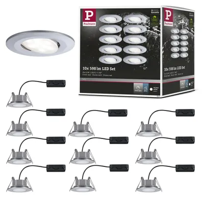 Productafbeelding van Paulmann LED inbouwspot Calla, basisset, kantelbaar