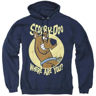 Obrázek produktu pro Mikina s kapucí Scooby Doo - "Where Are You?", uni, pro muže/ženy, model TV37806 (velikost XL), barva: tmavě modrá