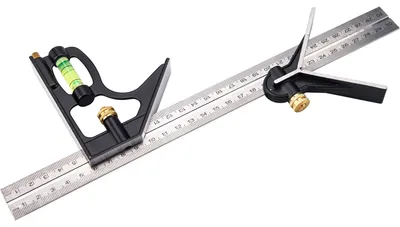 Zdjęcie produktu dla kątownik wielofunkcyjny, 300 mm, metalowy