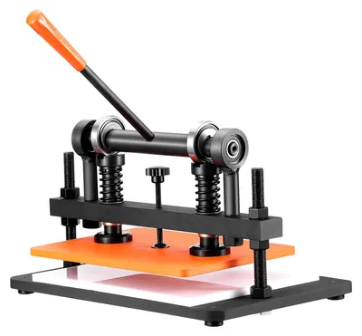 Produktbild von Leder Stanzmaschine Manuelle Lederschneidemaschine 36 x 26 cm, Leder Prägemaschine 1,5 t Belastbare Leder-Stanzmaschine Geeignet für Leder