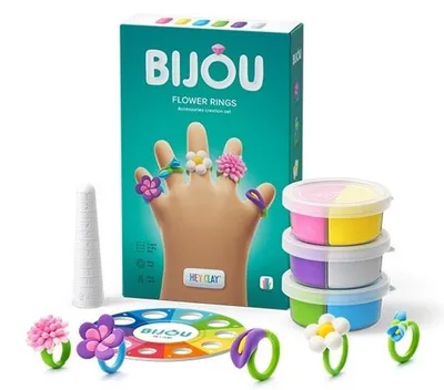 Immagine prodotto di HEY CLAY Bijou plastilina - Anelli di fiori