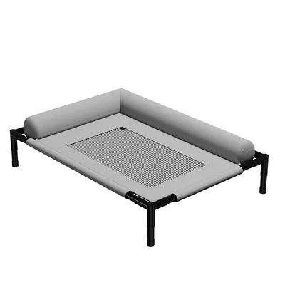 Produktbild von Erhöhtes Hundebett für draußen, atmungsaktiv, feuchtigkeitsbeständig, waschbar, tragbar,Hundesofa für kleine und mittelgroße Hunde,66x45cm