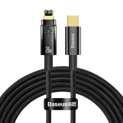 Produktbild von Baseus Schnell Ladekabel für iPhone USB Typ C Datenkabel für Apple 20W 2m