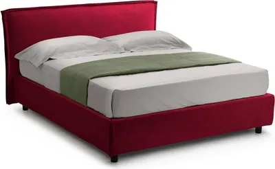 Produktbild von Broni - Französisches Bett, Rot, Matratze inklusive  Italy