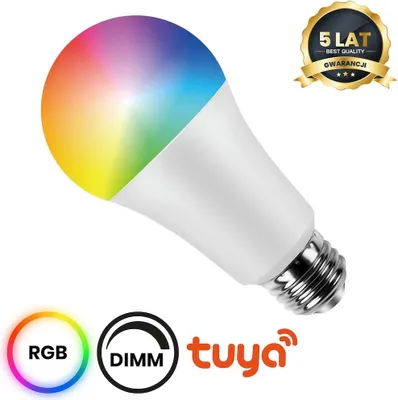 Produktbild von Smart WLAN LED Lampe E27 11W RGB+CCT DIM Tuya A70 – Eko-Light